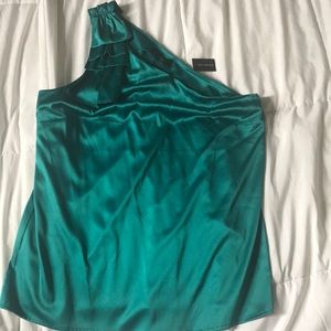 One shoulder women’s dress blouse